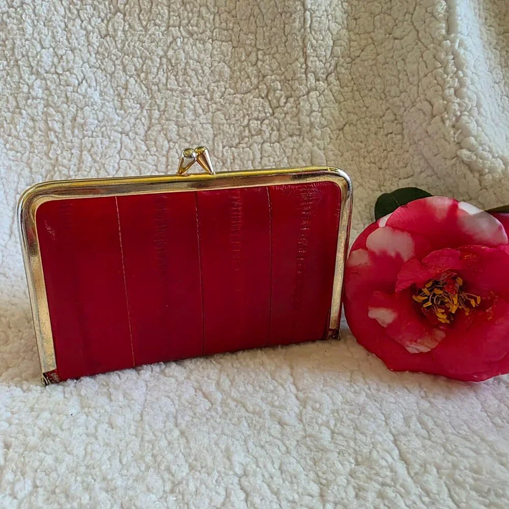 Collection of Red Eel Purse Accessories - Picture 10 of 16